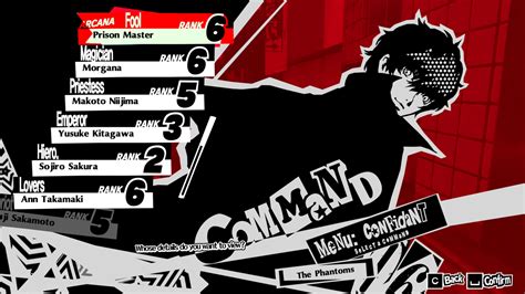 persona 5 royal confidant ranking.